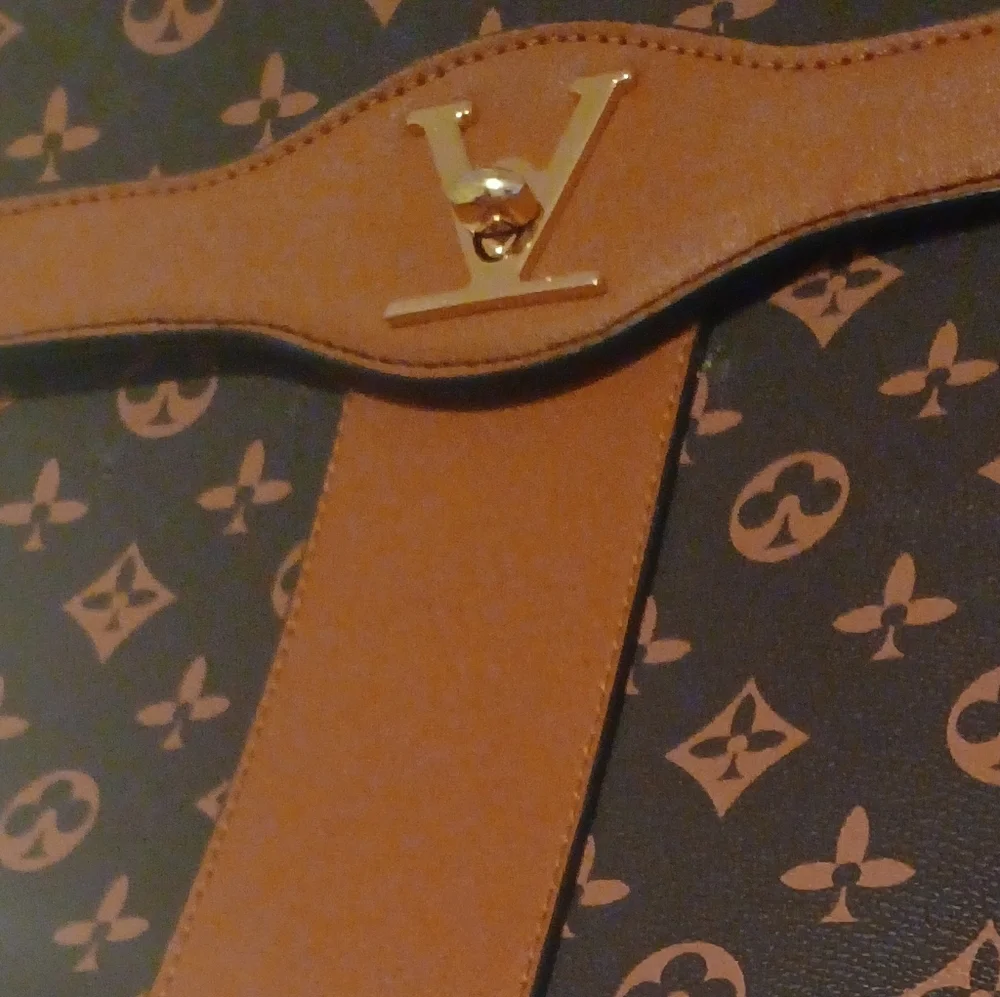> Monogram Brown and Orange Backpack